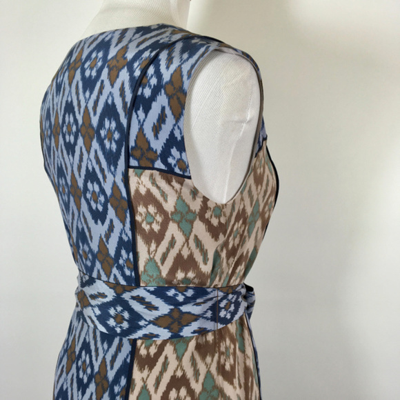 Anthropologie silk Coquille belted shift dress - Picture 2 of 8